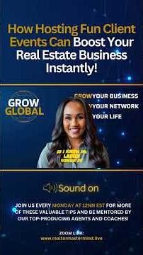 How Hosting Fun Client Events Can Boost Your Real Estate Business Instantly! #growglobal