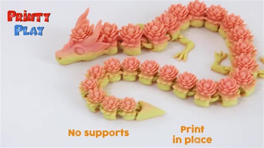 Lotus Flower Dragon-stl File for 3D Printing - Etsy