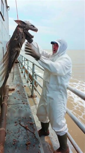 Dragon Fish #shortsvideo #beach #waves #dragonfish #fishingvideo #ai