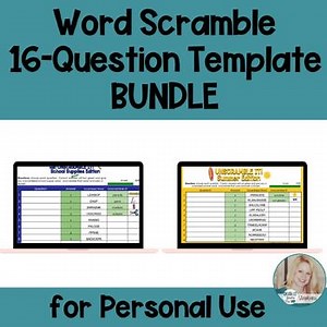 Templates - Self-Checking Editable -Digital Resource Activities - Bundle