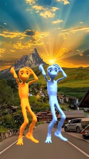 "Funny Alien Dance in Beautiful Sunrise 🌄 | Viral Video 2025"#comedy #colors#crazzyalienz