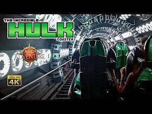 2024 The Incredible Hulk Coaster On Ride 3rd Row 4K POV Islands of Adventure Universal Orlando