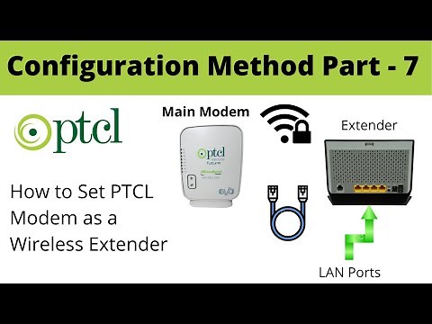 How to Configure PTCL Modem as a Wifi Extender or Router | Part - 7