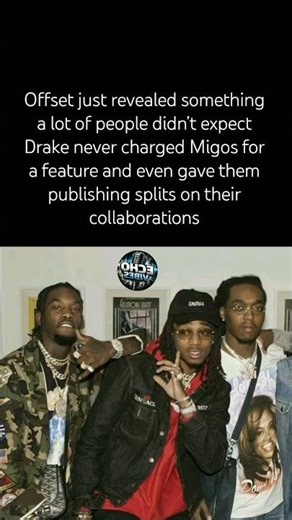 Offset says Migos didn’t pay a dime and still got publishing splits?!#shorts