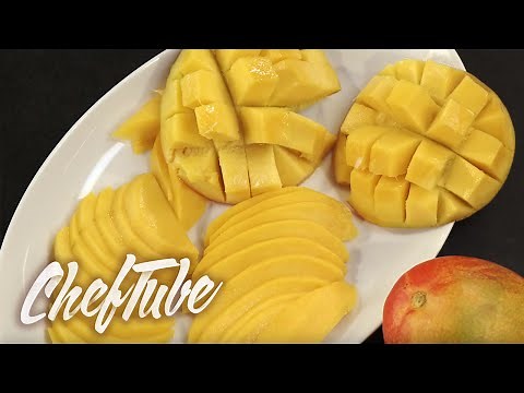 Preparing a mango