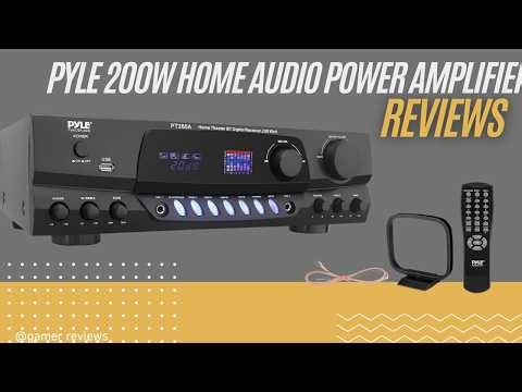 Pyle PT260A 200W Home Audio Amplifier Review Karaoke Stereo Receiver Setup
