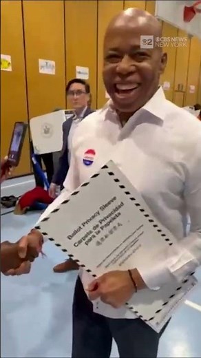 NYC Mayor Eric Adams casts his vote