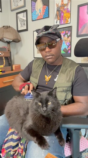 Welcome Back Cat Family, Happy Weekend. If anyone can hear us. Know we love and care about you ALL. Never give up on YOURSELF and never stop loving your cats. We hope all of you are safe and know that you’re loved by US. That’s all we got for you today. COMMENT! If you want MORE❤️😼🌎 #TheCatRapper #ASMR #CatMan #CatMom #CatLady #Zen #Relax #Meditation #MoGang | Iammoshow