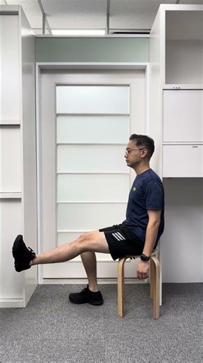 膝關節主動運動 - 停止20秒, 20次一組, 每天做2-3組