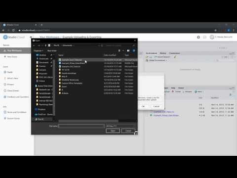 RStudio Cloud: Uploading & Exporting Files