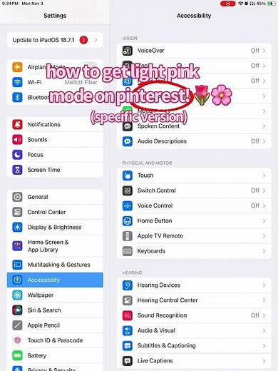 how to get pink mode on pinterest! (specific tutorial) 🌸💗🌷 #lightpink #pinterest #pink