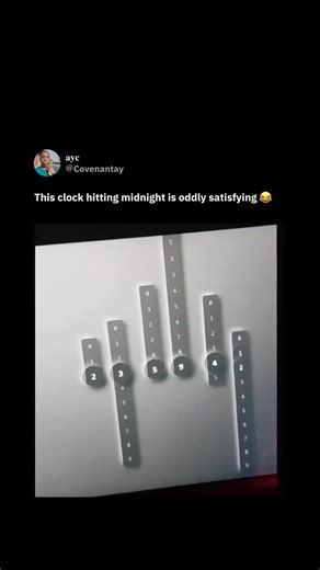 26 reactions | This video features a 'Sliding Clock' animation from Wallpaper Engine on Steam, where vertical LED-style bars shift seamlessly to form time digits, aligning in perfect symmetry at midnight for a mesmerizing effect. Originally released around 2021 as a free desktop wallpaper, its lasting popularity comes from digitally recreating the feel of kinetic sculptures, giving users an affordable way to enjoy the calming artistry of analog-inspired timepieces | AYC | Facebook