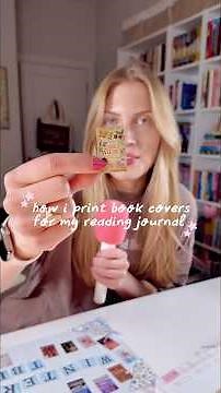 the easiest way to add book covers to your journal! 🖨️✨*HP sprocket tutorial*