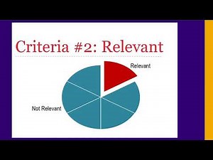 Using good sources: evaluating what you find