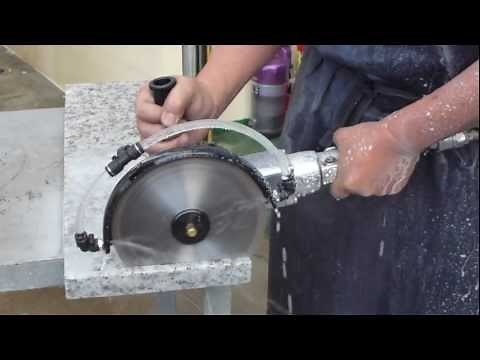 GPW-216C 7" Wet Air Cutting Saw for Stone, Granite, Marble