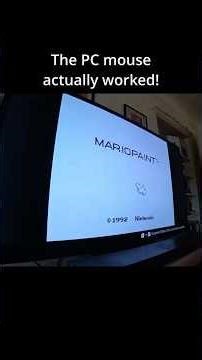 Playing Mario Paint for the first time