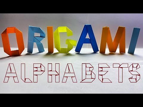 ORIGAMI Alphabets A to Z made of paper | Simple & Easy All included in this Video | No Glue No Tape