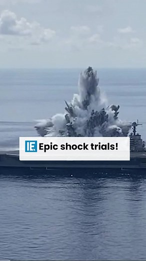 The U.S. Navy conducts shock trials of new ship designs using live explosives to confirm that it's warships can continue to meet demanding mission requirements under harsh conditions they might encounter in battle. #engineering