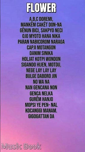 Flower - Jisoo #song #lyrics #flowers #blackpink #jisoo #musicbook