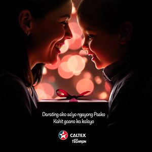 The best gift we can give this Christmas is our presence. Gaano man kalayo si Mama’t Papa, si Lola’t Lolo, si sweetheart and the people that we choose as family, Caltex will help you get to them. Caltex Fuels have Techron that helps clean your engine off carbon deposits, because a clean engine helps you drive further (vs unadditized fuels). Driving you further to bring love closer. ❤️ Tag the person that you will drive far for this Christmas. #TuluyTuloyAngBiyahe ng Pasko with #CaltexPH | Caltex