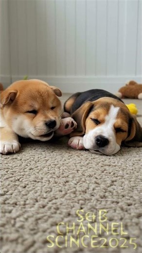 🐶👃香ばしいにおい"Hmm… smells good, kinda toasty~ " #cute #puppy #柴犬 #ビーグル #癒し #kawaii #もしもシリーズも見てワン🐶💕