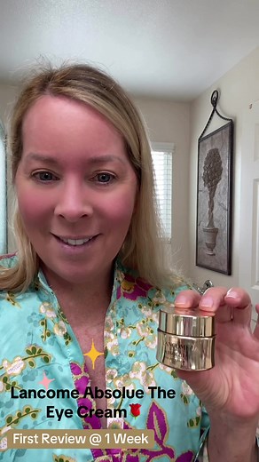 #bzzagent #lancome #bzzagentgiftedme #firstreview LANCOME Absolue 〰️ The Eye Cream 🌹 I have been using this fabulous eye cream for about a week and wanted to share my honest FIRST review with you. I am so excited to have such a wonderful and high end eye cream to add to my skincare regimen! I have a lot of sun damage from all of the years of surfing and being outdoors. So far my experience with this product has been FABULOUS! Thank you, Buzz agent for gifting me with this product and stay tuned