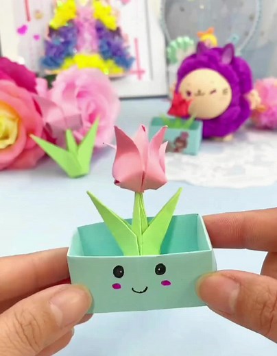 Creative Origami: How to Make an Adorable Flower Pot