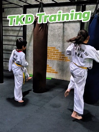 Intense Tae Kwon Do Training Session