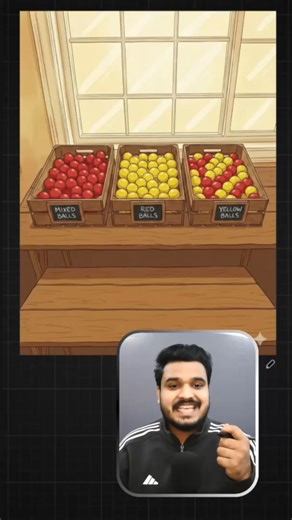 WaysToCode on Instagram: "This is one of the most asked logic puzzles in tech interviews. It tests your logical thinking, clarity of assumptions, and problem-solving approach — not formulas. Let’s see how you solve it 👇 🧠 Puzzle Solved! You have 3 boxes, all wrongly labeled: • Red Balls • Yellow Balls • Mixed Balls Each box contains only one type: 👉 either only red, only yellow, or mixed (red + yellow). 🎯 Step to solve: Pick one ball from the box labeled “Mixed Balls.” Since all labels are w