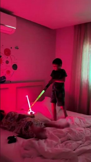 Epic Lightsaber Fun! 🔥 Kids Playing with RGB3.0 Dueling Saber