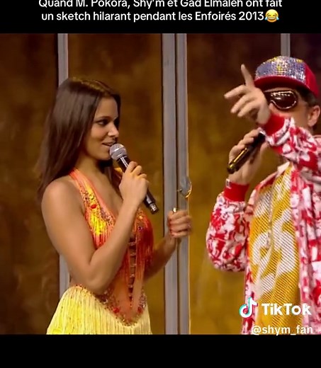 À une époque où il y avait sans cesse des rumeurs autour de Shy’m et Matt, ils ont osé 😂 #shym #mpokora #mattpokora #gadelmaleh #lesenfoires