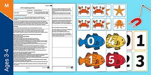 EYFS Link Numerals and Amounts to 5 Magnetic Fishing Adult Input Plan and Resource Pack
