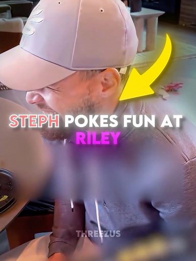 Steph Jokes With Riley #nba #stephcurry