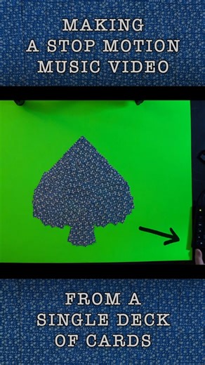 Unedited stop motion shots from my saloon cards animation