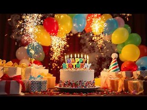 🎉 Happy Birthday Celebration 2025 | Ultra HD Fireworks & Cake Party Video