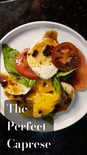 The Perfect Caprese Salad 🍅 | Simple & Elegant #food
