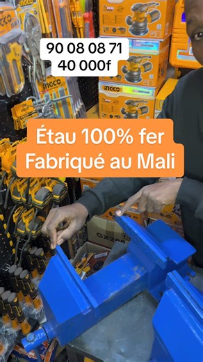 🔥 ÉTAU EN FER – Indispensable pour soudeur ! 🔥 Tu fais la soudure, la fabrication métallique ou la mécanique ? L’étau en fer est l’outil idéal pour serrer solidement le fer et travailler avec précision et sécurité 🔩🔥 ✅ Structure 100 % en fer / acier – très solide et durable ✅ Serrage puissant – maintient parfaitement les barres, tôles et tubes ✅ Stabilité maximale – évite les mouvements pendant la soudure ✅ Facile à fixer sur établi ✅ Idéal pour soudeurs, ferronniers, mécaniciens 👉 Parfait 
