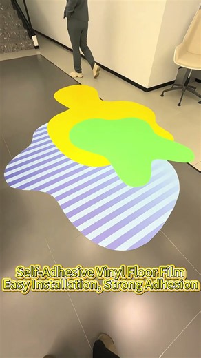 Self-Adhesive Vinyl Floor Film | Easy Installation, Strong Adhesion #advertisingmaterials #pvcfilm