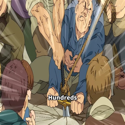 A sword that hundreds of men couldn't pull out was drawn by a child.#anime #sevendeadlysins #shorts