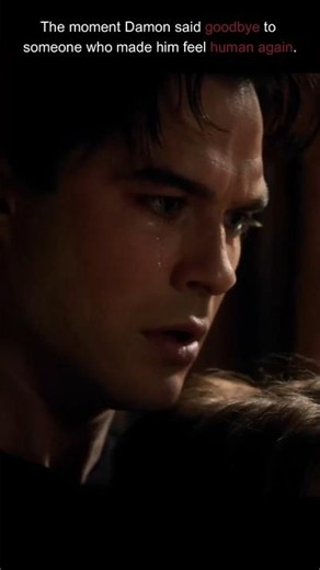 The moment Damon said goodbye to someone who made him feel human again. — TVD 🖤