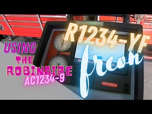 Robinaire, A/C machine, R1234-YF Freon, the AC1234-9 machine, 2017 Honda Civic. #car #auto