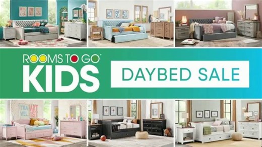 Rooms to Go Kids Daybed Sale TV Spot, 'Color or Classic: Starting at $599'