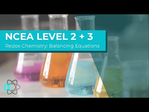 NCEA L2 & 3 redox chemistry: Balancing half and full equations