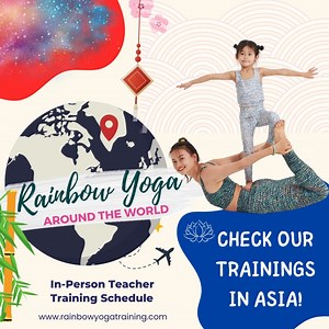 Embrace the vibrant spirit of Asia with Rainbow Kids Yoga!  We're thrilled to offer numerous In-Person Teacher Training sessions across Asia. Explore the link to discover training dates and locations. Join us on this transformative and joy-filled journey of teaching yoga to children. https://www.rainbowyogatraining.com/collections/asia #rainbowkidsyoga #yogateachertraining #RainbowKidsYogainAsia | Rainbow Yoga | Facebook