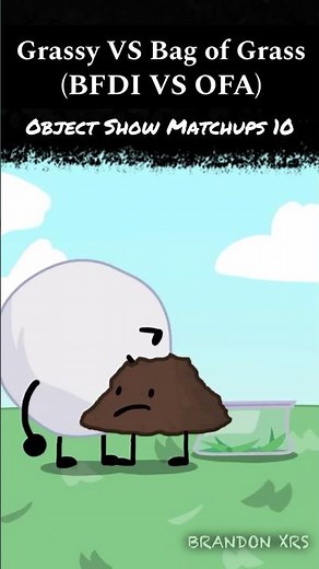 Grassy VS Bag of Grass (BFDI VS OFA) - Object Show Matchups 10 #shorts