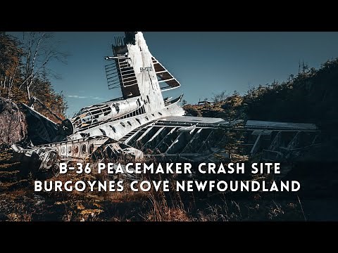 U.S.A.F. B 36 Airplane Crash Site Burgoynes Cove Trinty Bay Newfoundland -Discovering Newfoundland