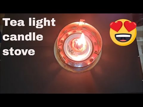 emergency stove with tea light candle tray