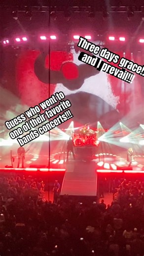 Guess who went to a concert! Thank you! @ThreeDaysGrace @IPrevailBand ￼