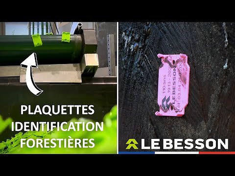 Plaquettes d'identification forestières : Identification Grumes - Marquage encre/laser