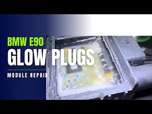 BMW E90 Glow plugs control module repair | no engine starting on cold weather
